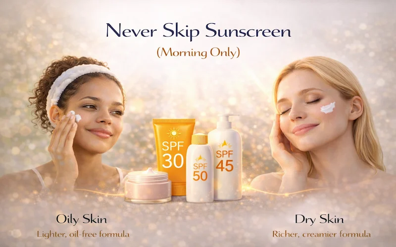 Never Skip Sunscreen (Morning Only)