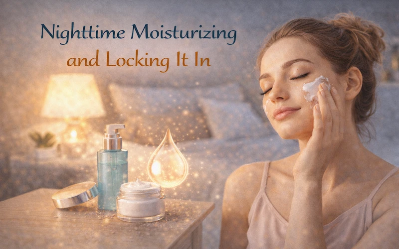 Nighttime Moisturizing and Locking It In