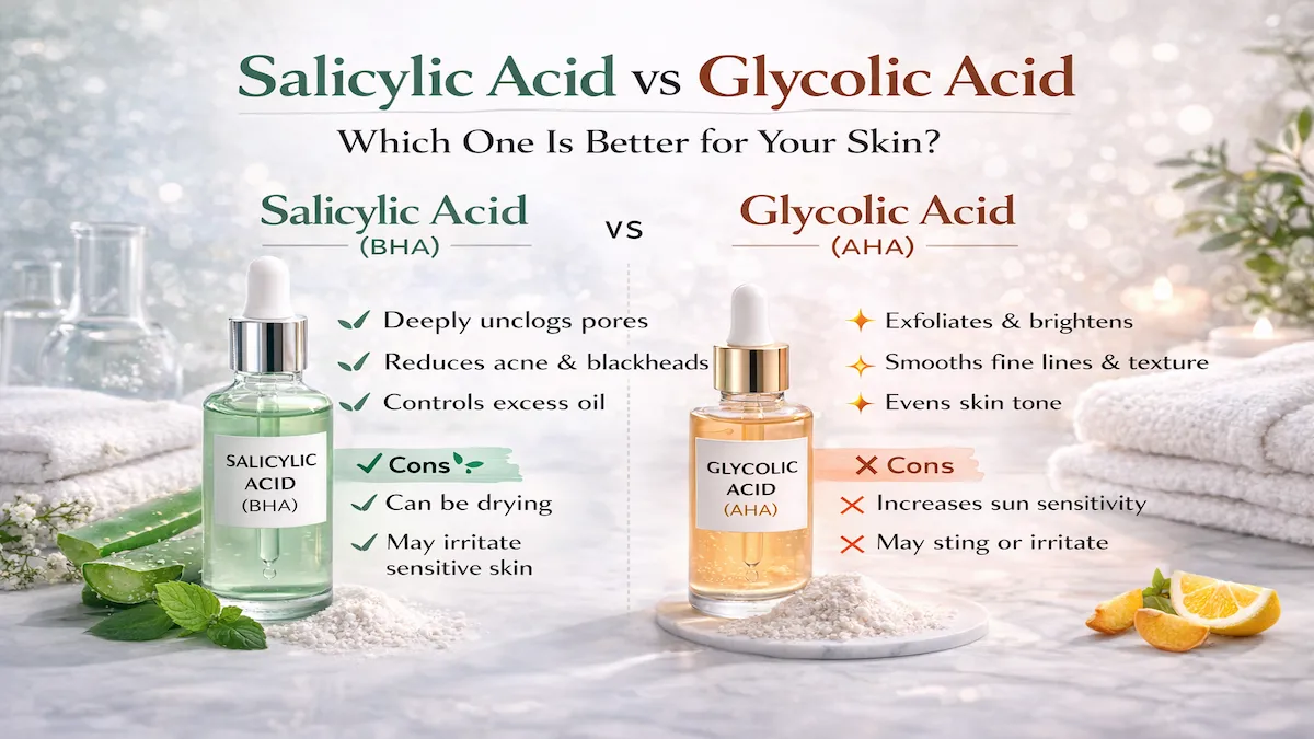 Salicylic Acid vs Glycolic Acid