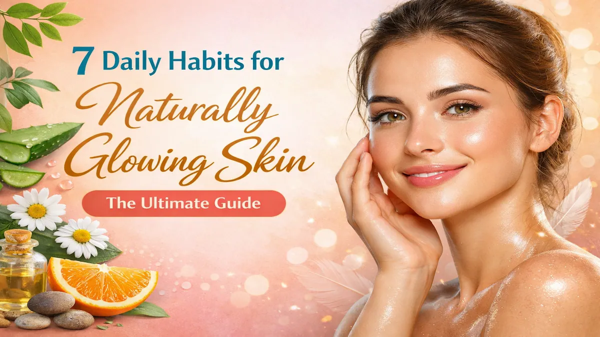 Woman with naturally glowing skin smiling in sunlight - Glow Pure Daily guide